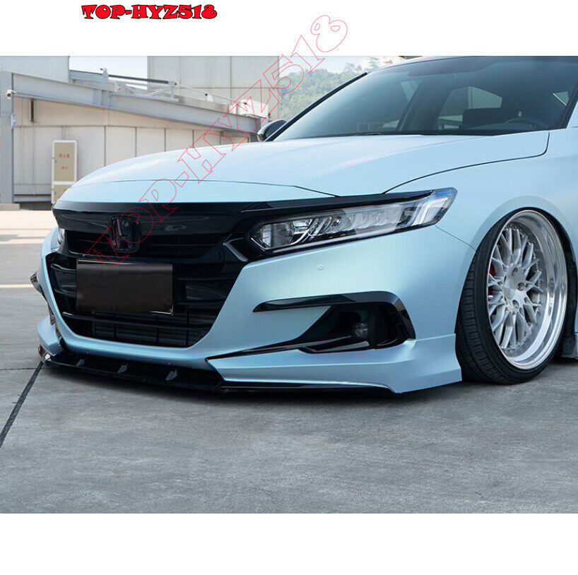 For 21-2023 for Honda Accord Gloss Black Bumper Fog Light Lamp Cover Trim Garnish B n