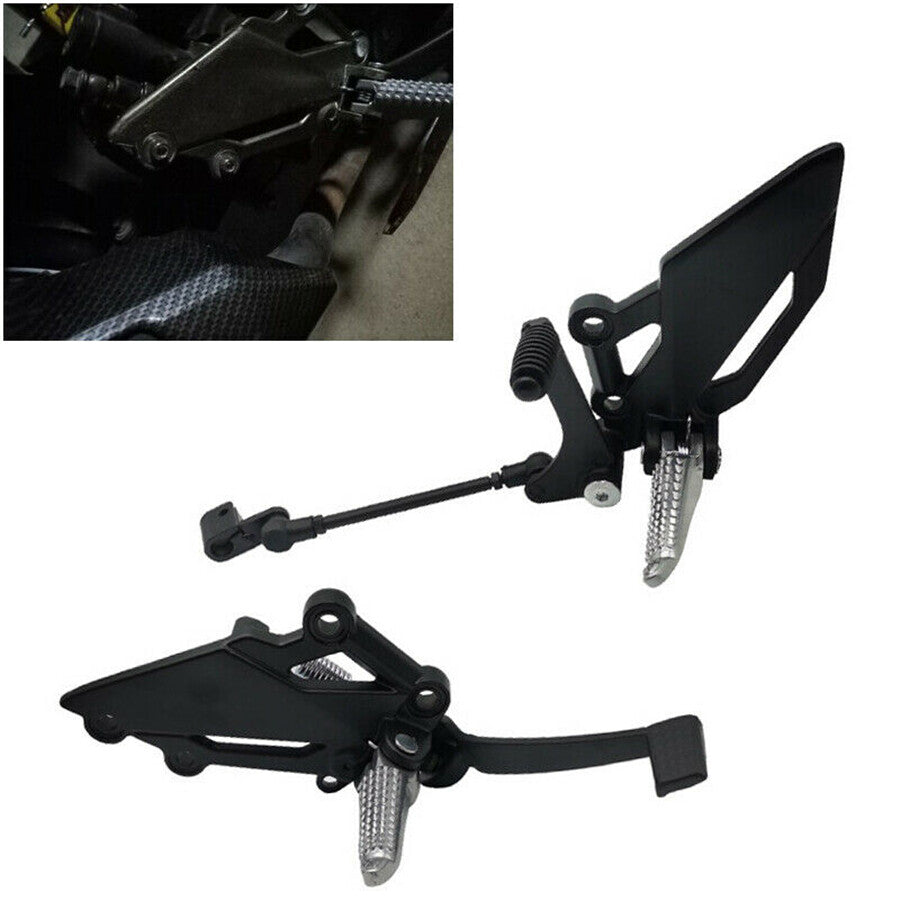 1Pair Motorcycle Shift Lever Frontset Foot Peg Bracket Footrest Pedal Shifter Q