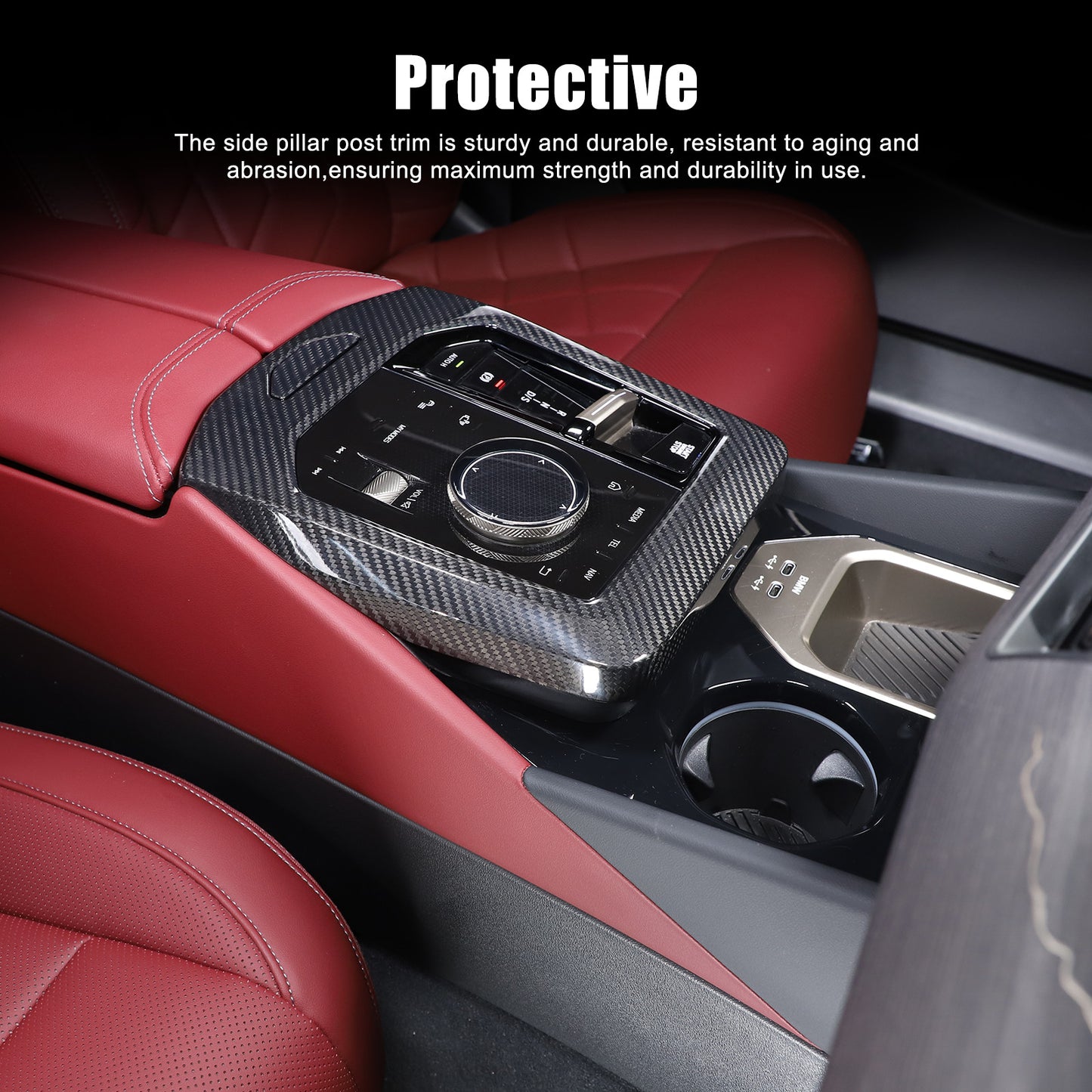 carbon fiber center gear shift cover kit for 5 2024+ n
