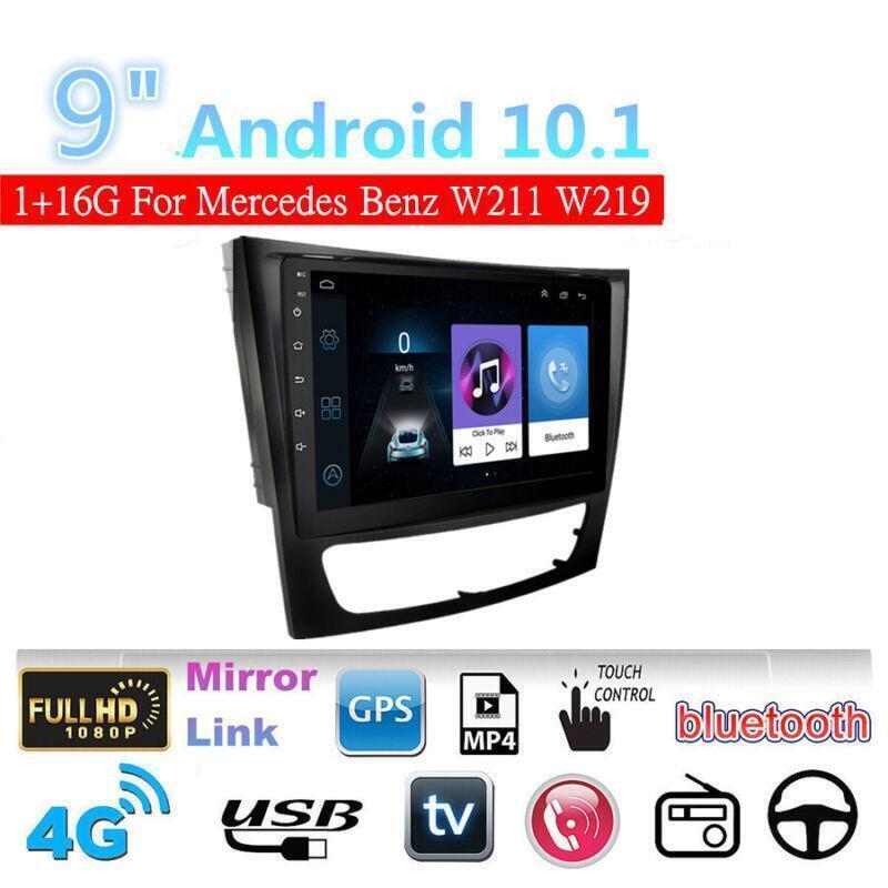 GPS Navigation Player 9 Android 10.1 Stereo Radio for Mercedes-Benz W211 W219