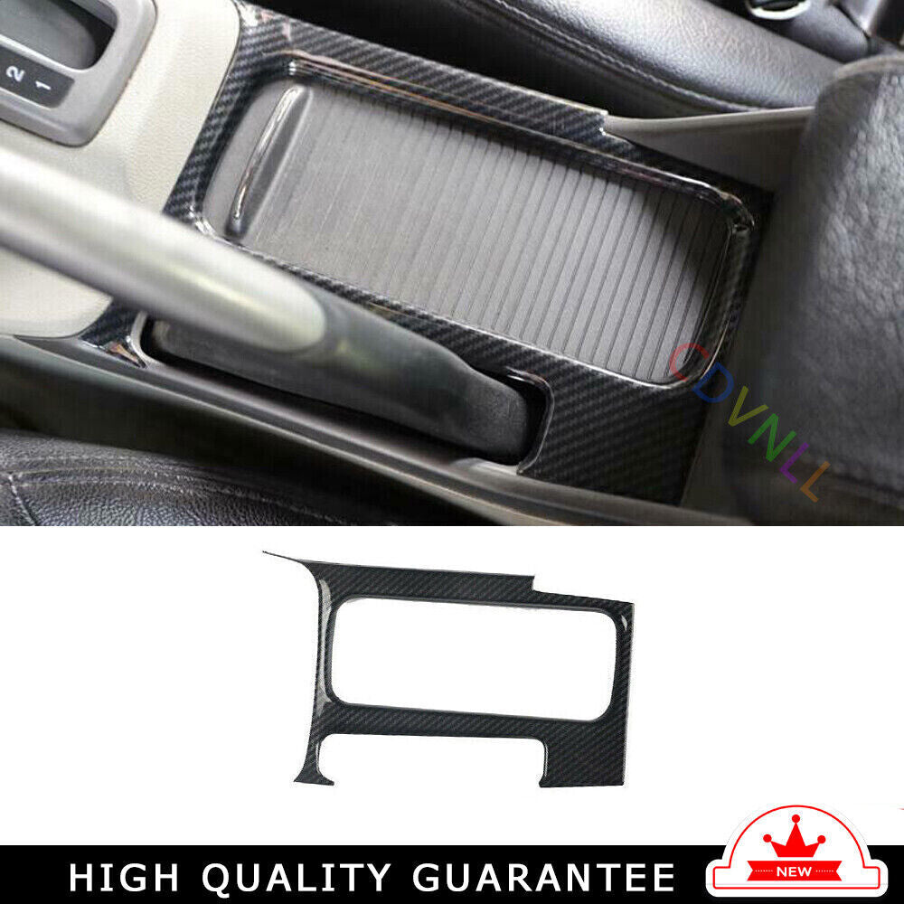 Console Storage Box Cover Trim 1 for Honda for Civic 9th 2012-2015 Carbon Fiber ABS