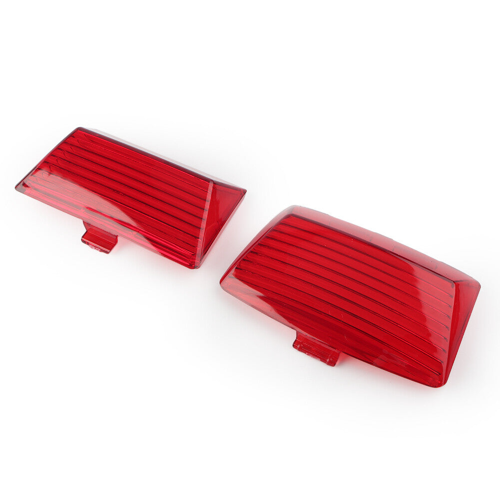 Mudguard Fender Tips Light Lens Cover for Harley Touring Electra Glide FLHT Dyna