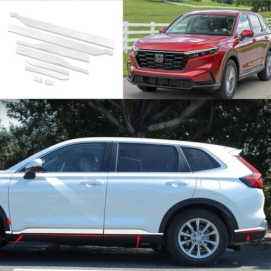 8P for Honda CRV CR-V 2023 2024 Car Body Side Door Moulding Trim Cover Protector