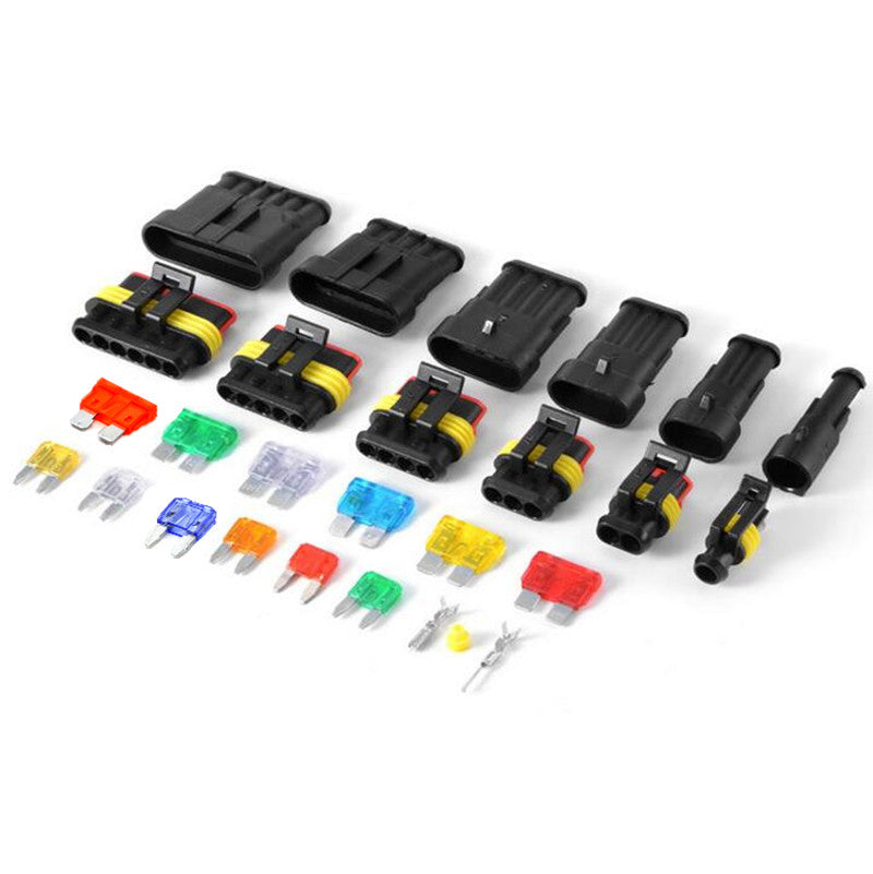 Car Waterproof Electrical Wire Connector Terminal 1/2/3/4/5/6 Pin Way Blade Fuse