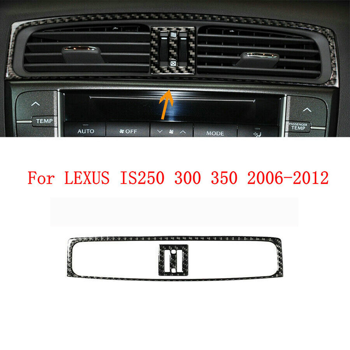 Carbon Fiber Inner Air Vent Outlet Cover Trim for LEXUS IS250 300 350 2006-2012