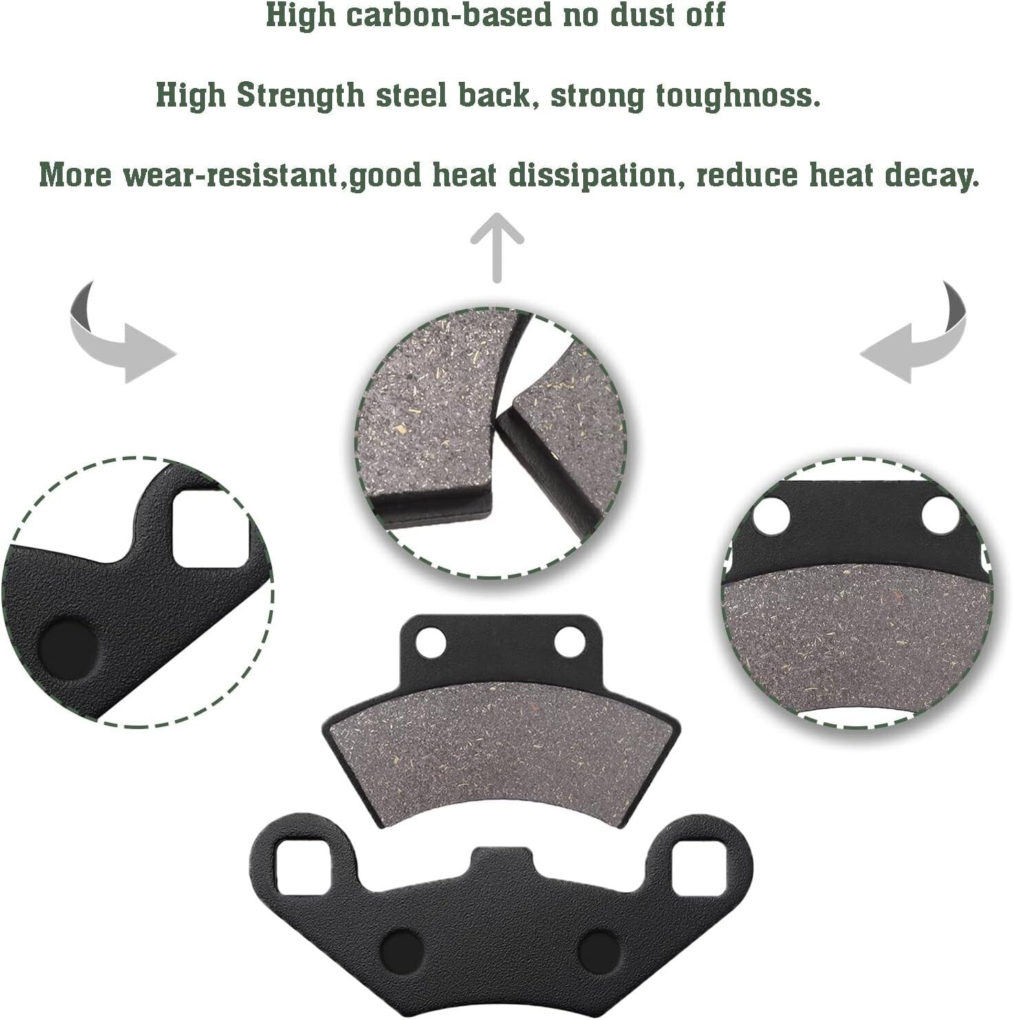 Brake Pad for Polaris Sportsman 500 400 350 Xplorer 300 400 500 Big Boss 250 300