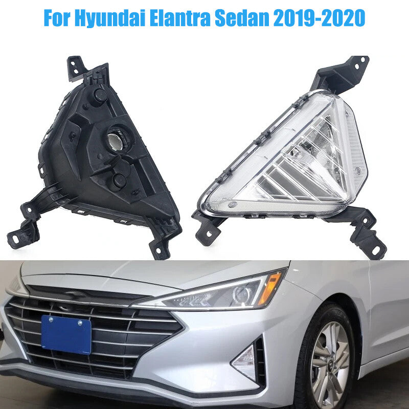 LH+RH FogLight Turn Signal Lamp Without bulb for Hyundai for Elantra Sedan 2019 2020