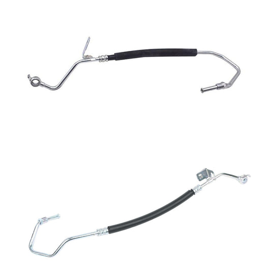 2Pcs Engine Oil Cooler Feed& Return Hose fit for Mitsubishi Montero Pajero 2000-2006 Q