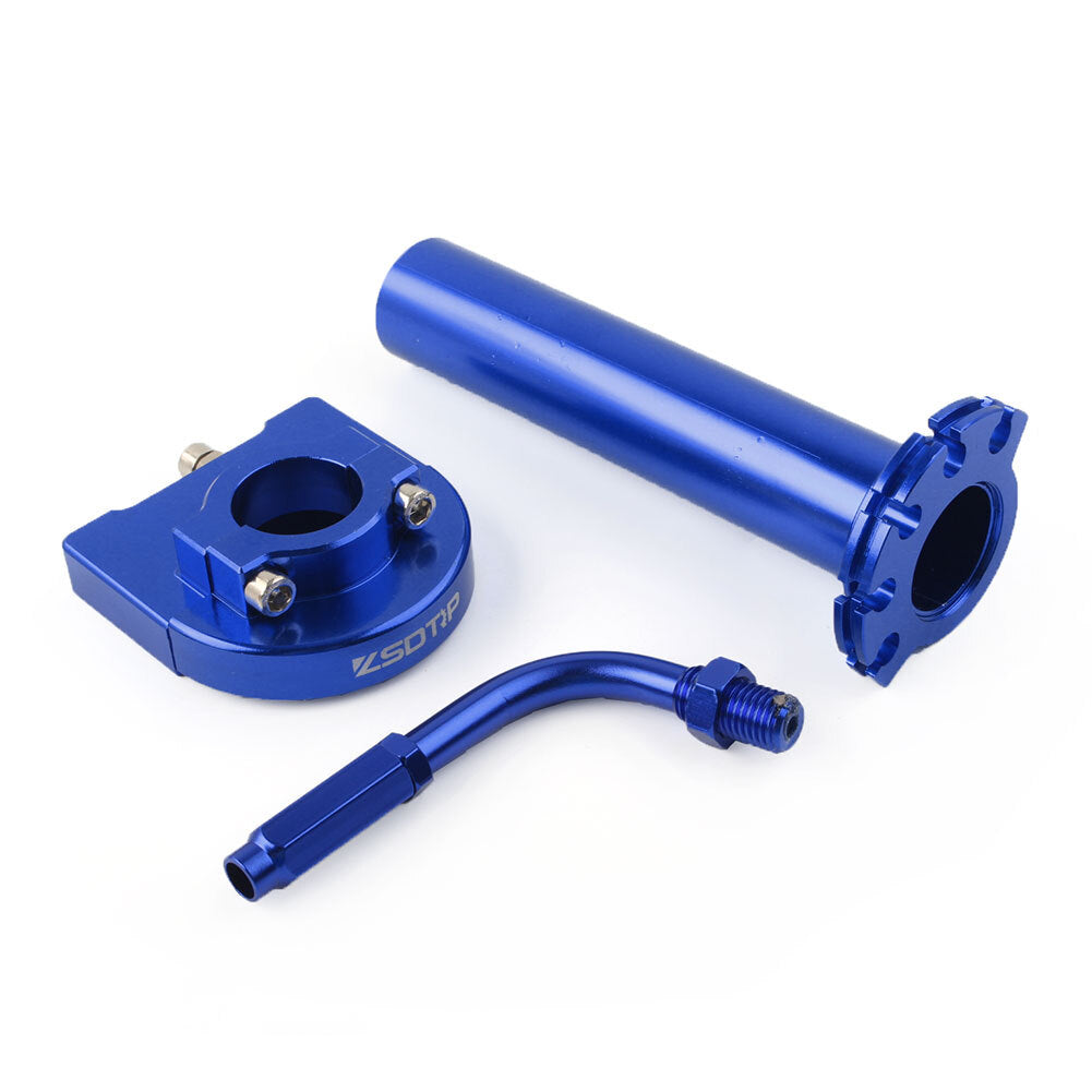 Universal 90¡ã Blue Throttle Cable Adjuster Hand Grip Twist Throttle Accelerator Q