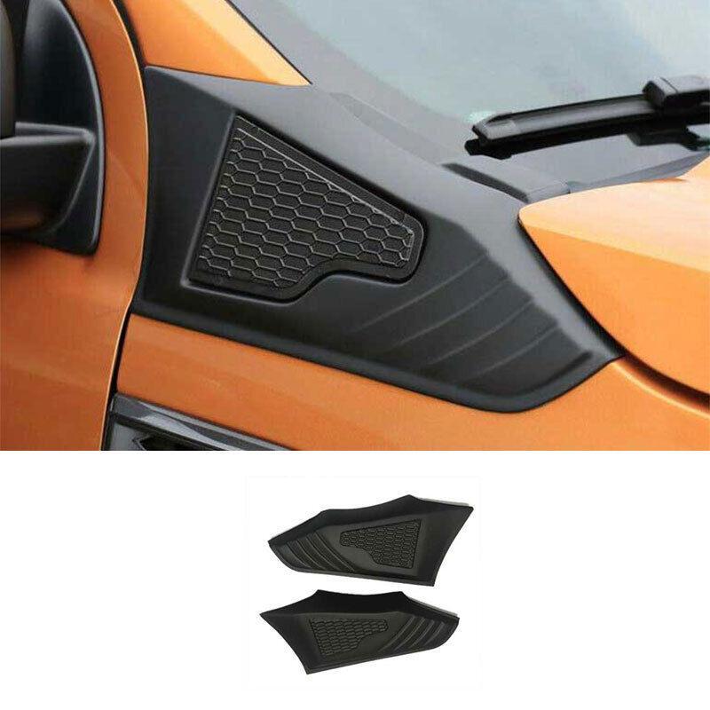 Hood Front Grille Grill Engine Hood Strip for Ford Ranger 2015-2022 Primer Black
