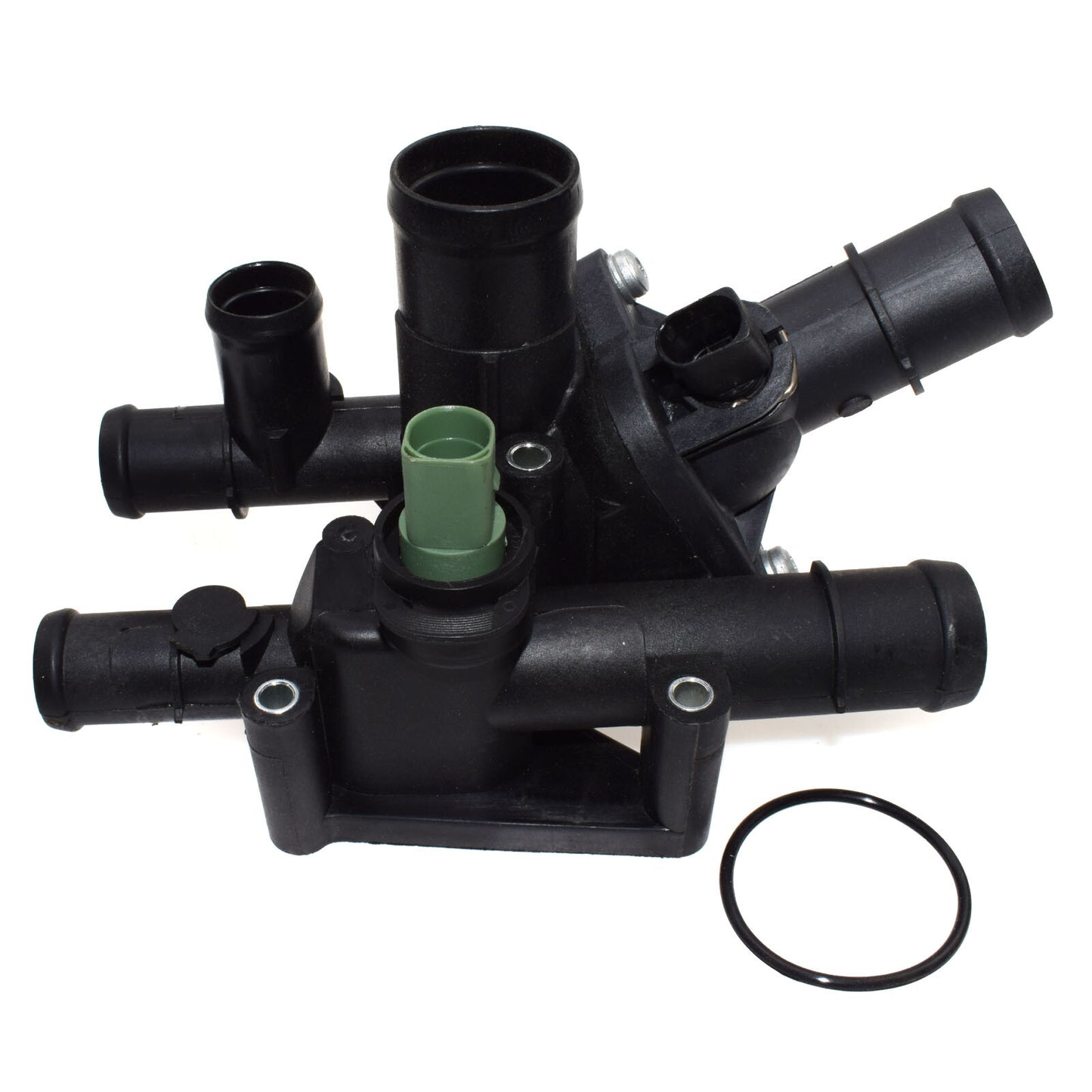 Engine thermostat housing assembly for for Audi A3 for VW for Golf for Passat Polo for Skoda for Seat - v