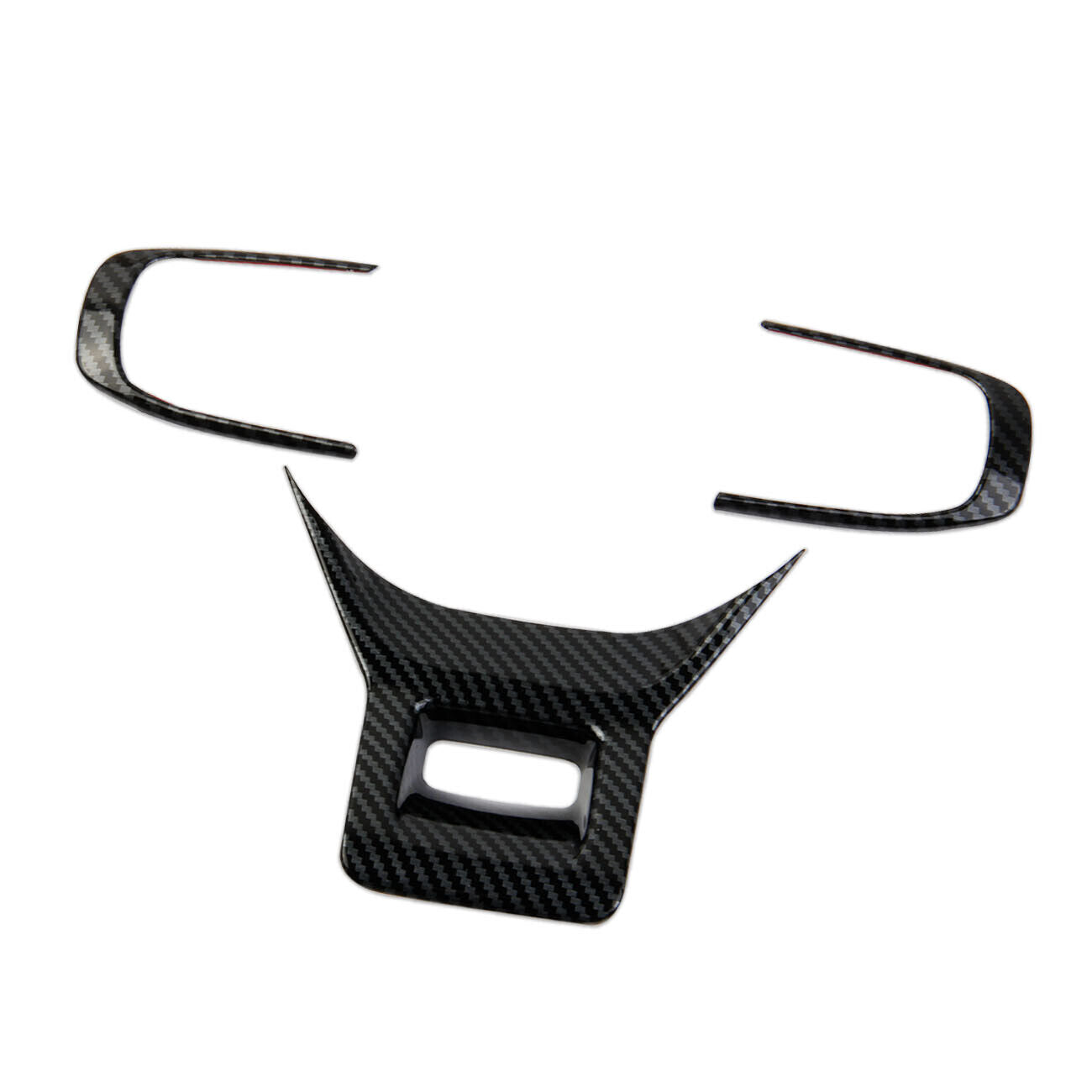 Carbon Fiber Style Interior Steering Wheel Cover Trim for Kia K5 2021-2024