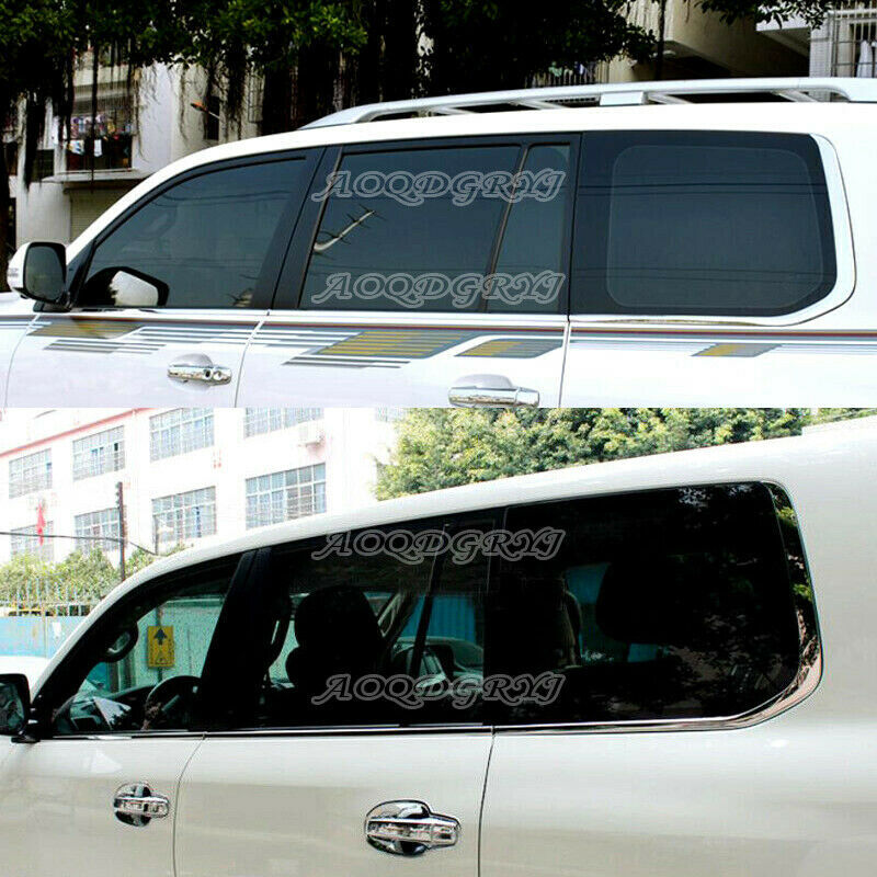 Chrome Widen Bottom Window Sill Trim Cover for Toyota for Land Cruiser 200 2008-2021