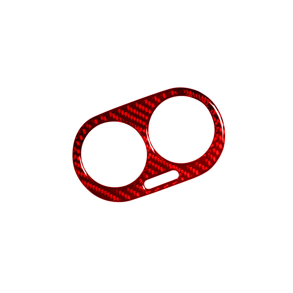 2X Carbon Fiber Top Of Steering Wheel Cover Trim For 718 2016-2022 v