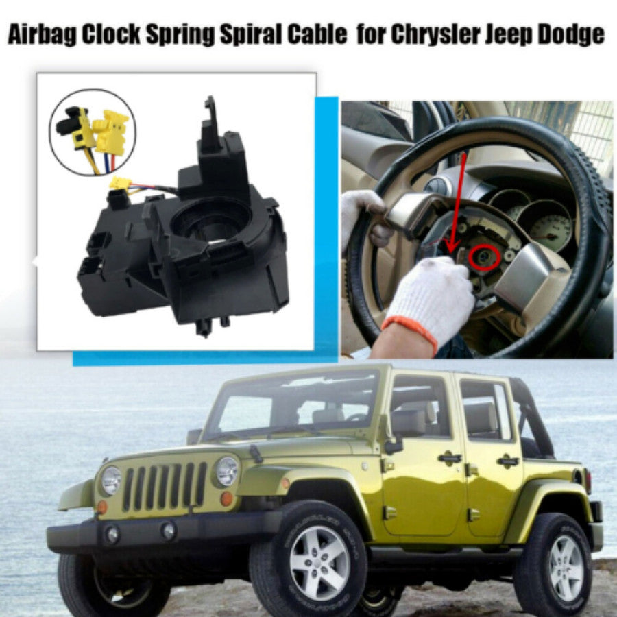 for Chrysler for Dodge for Jeep Steering Wheel Clock Spring With Angle Sensor 5156106AF