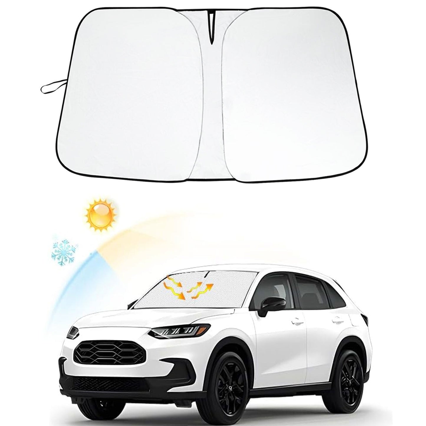 for Honda HR-V HRV 2016-2022 Windshield Sun Shade Foldable Visor UV Heat Block