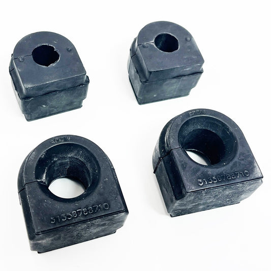 4-piece front and rear stabilizer/rocker bushings for F25, F26, 201-17, X3, and X4. n