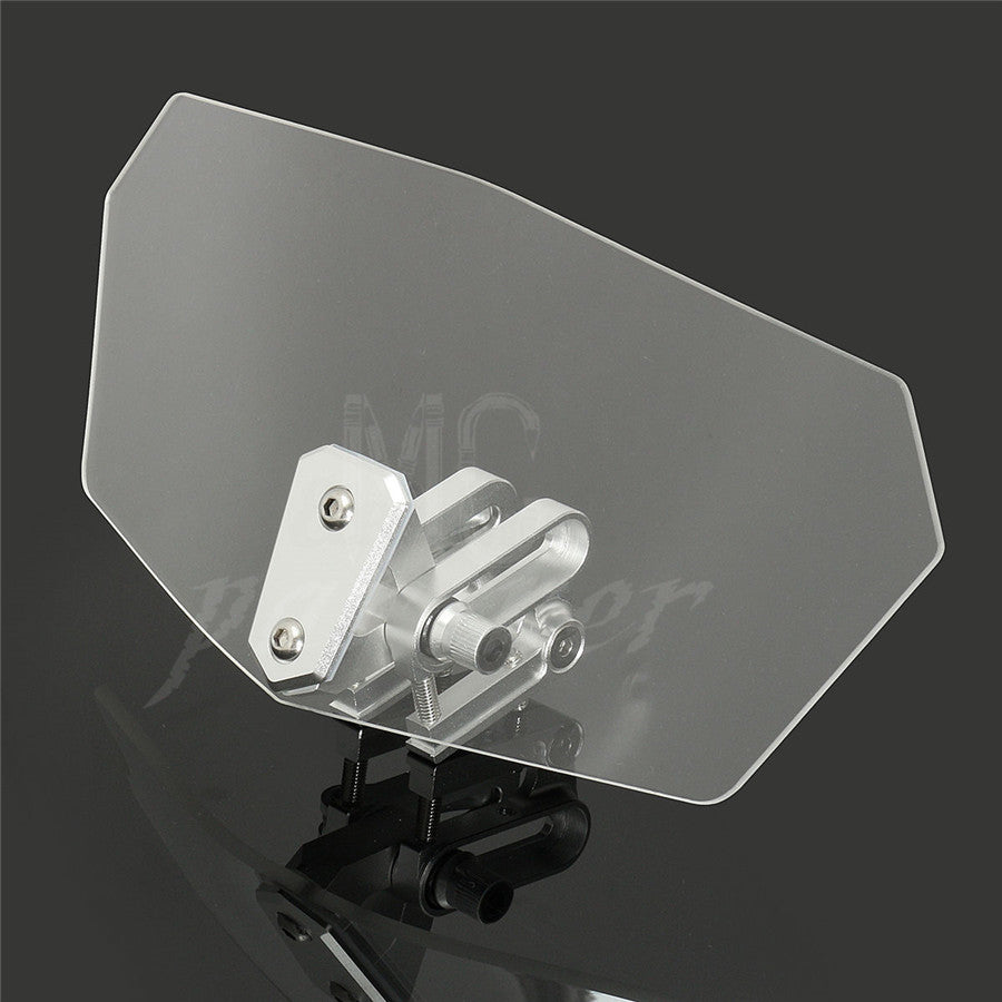 Adjustable Clip On Windshield Extension Spoiler for Honda for Yamaha for Suzuki for Kawasaki Q