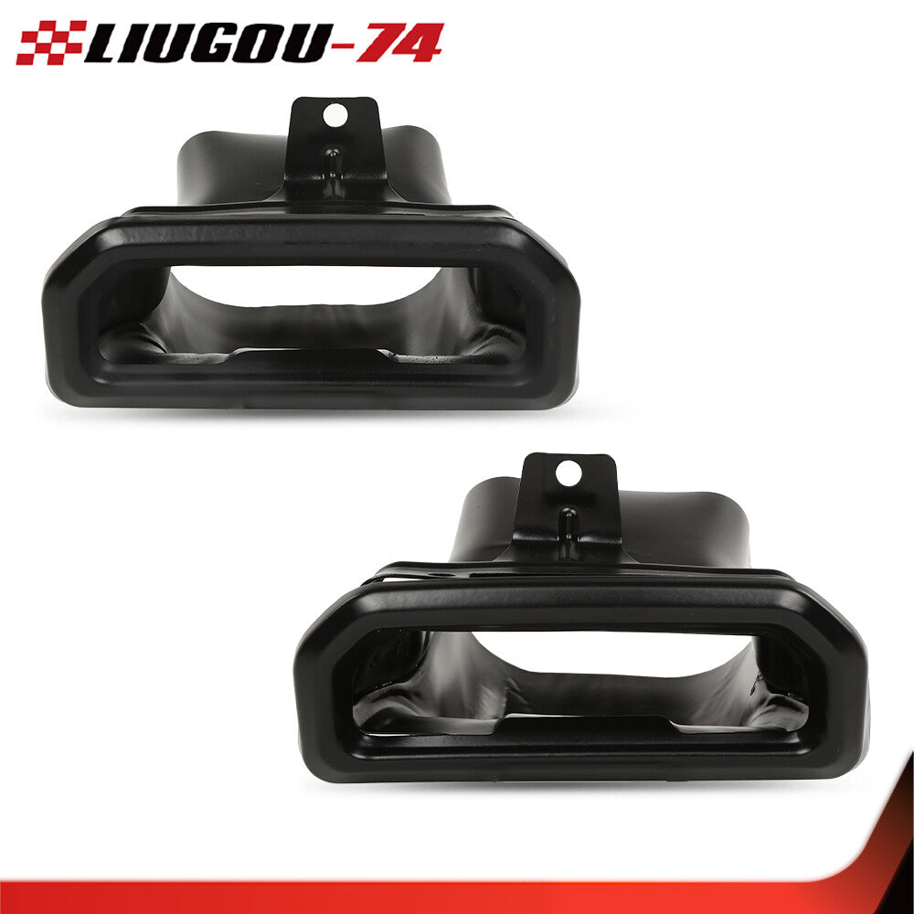 Exhaust Tips Bezels: Black, suitable for 2019-2024 for Chevrolet Silverado / for Gmc for Sierra Q