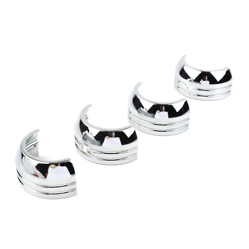 49mm Chrome Fork Boot Aluminum Cover Set for Harley Davidson FXD 2006-2017