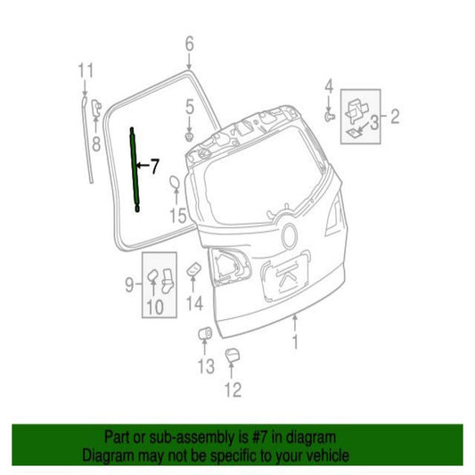 84298334 Rear Liftgate Lift Cylinder for Buick Enclave 2008-2017 Q