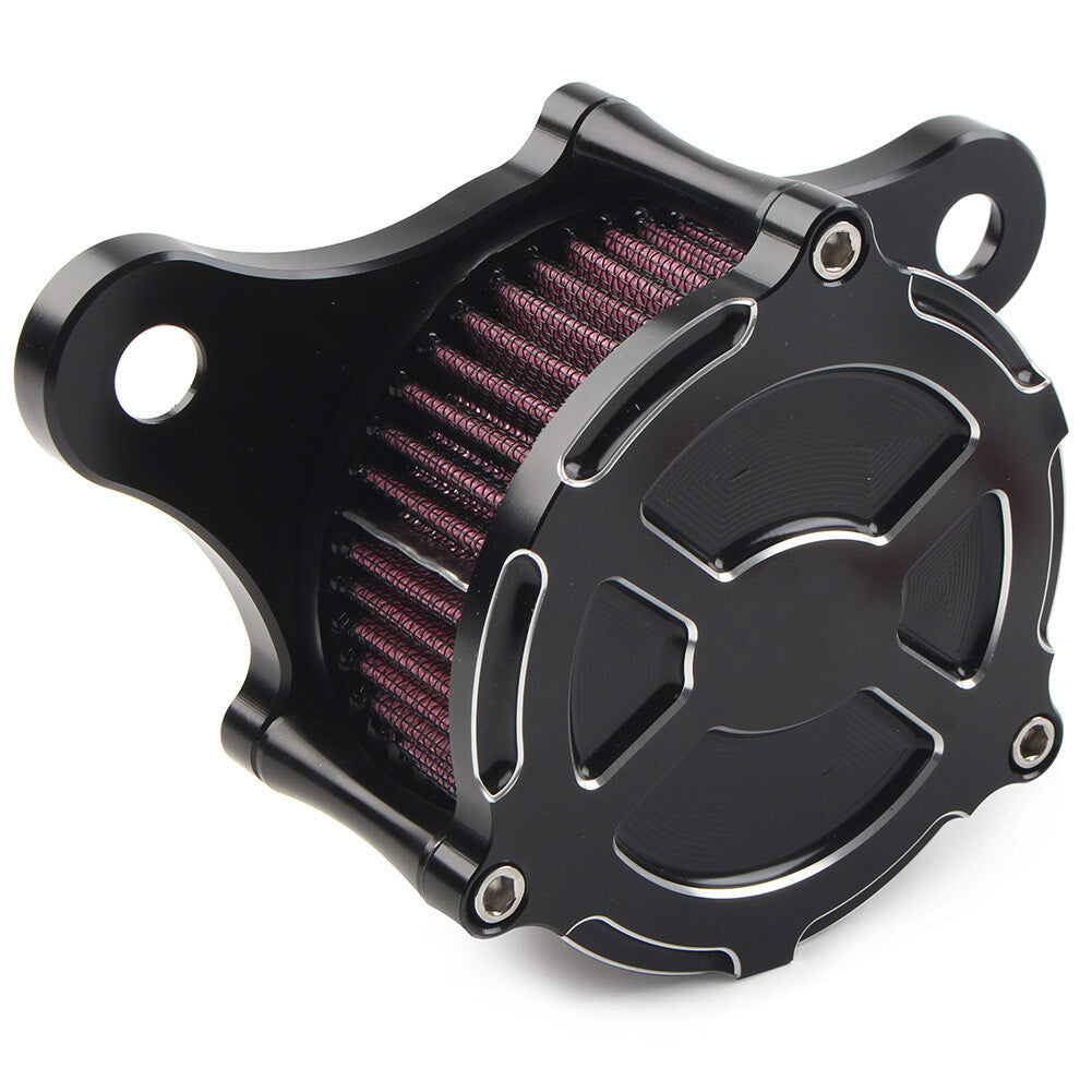for Harley Dyna Softail Road King 4-Hole Black Air Cleaner Red Intake Filter Kit Q