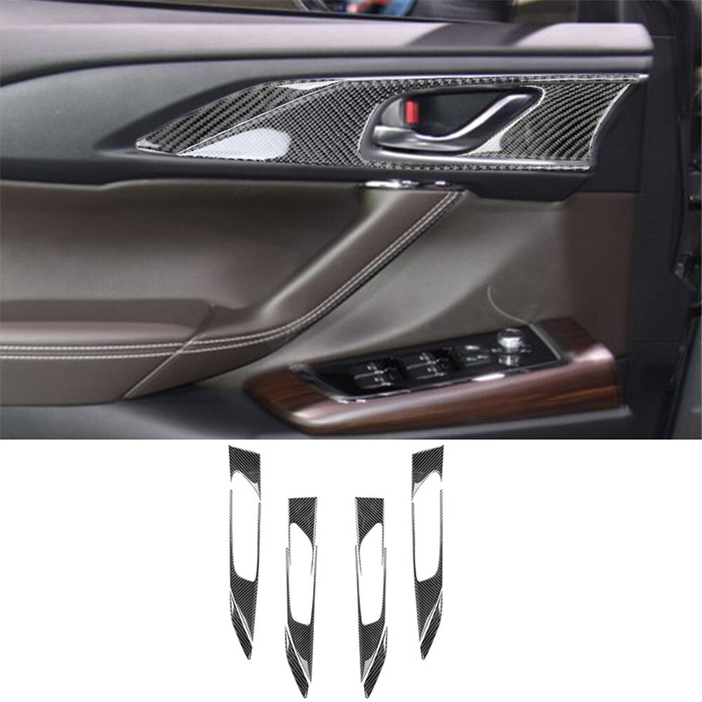 Red Carbon Fiber Automatic Shift Outer Frame Cover Trim For Ranger 2019-22 v