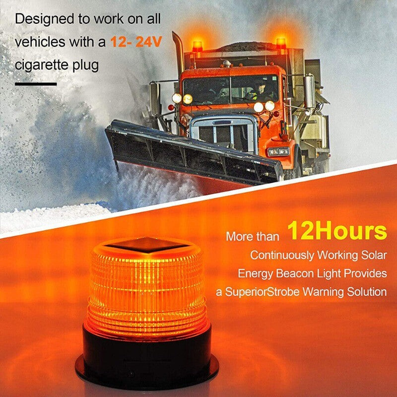 New LED Flasher Wireless Emergency Magnetic Flashing Warning Beacon in Amber