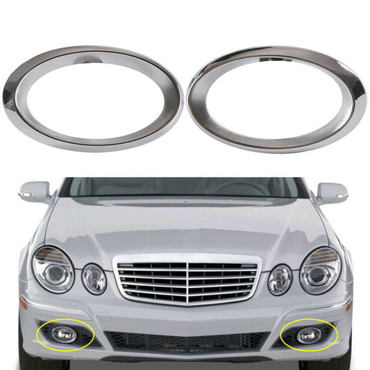New fog light protector cover, left + right chrome, suitable for S211, W211, E-Class, W211 n