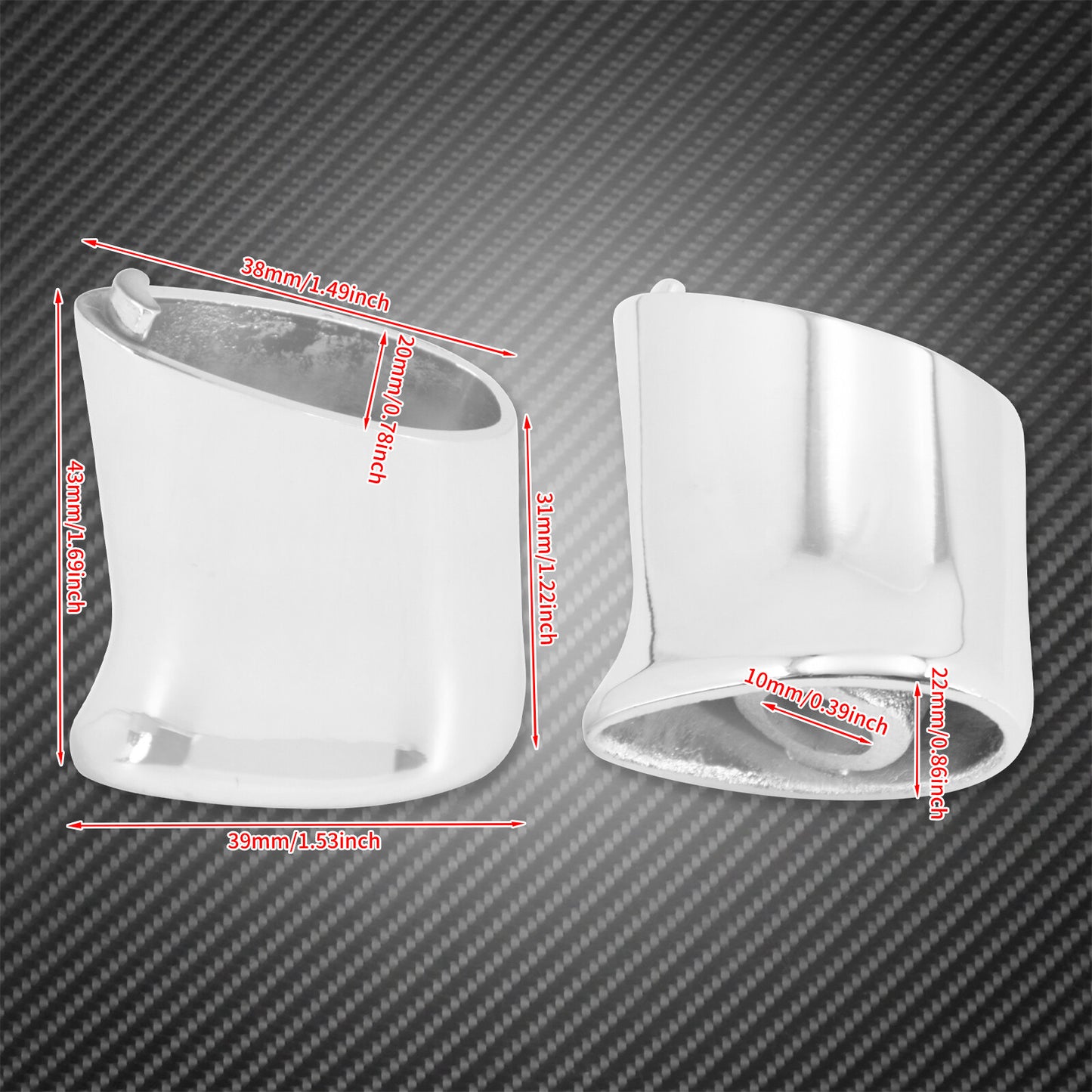 2X Chrome Rear Turn Signal Brackets Mount Fit for Harley Sportster XL883 1992-22