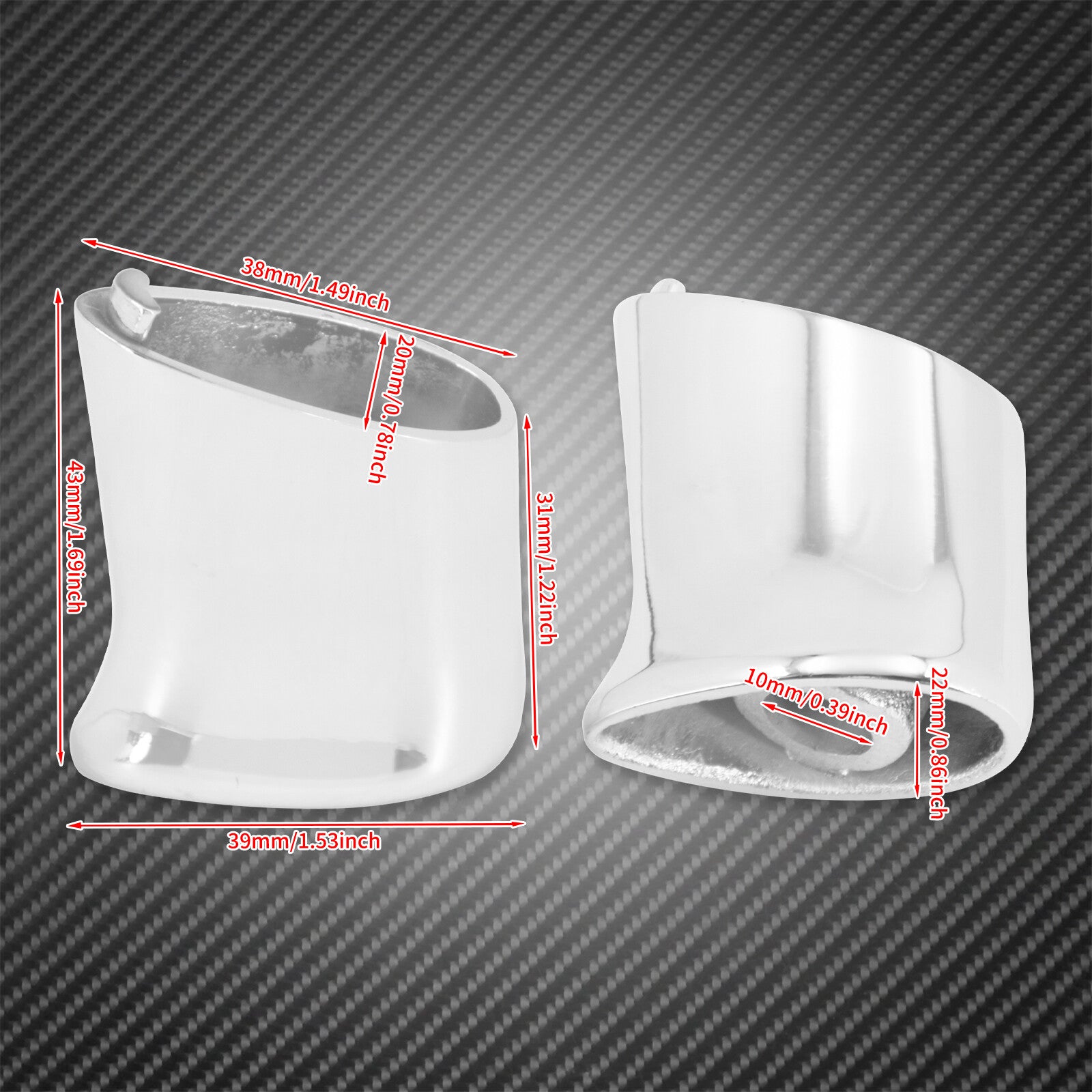 2X Chrome Rear Turn Signal Brackets Mount Fit for Harley Sportster XL883 1992-22