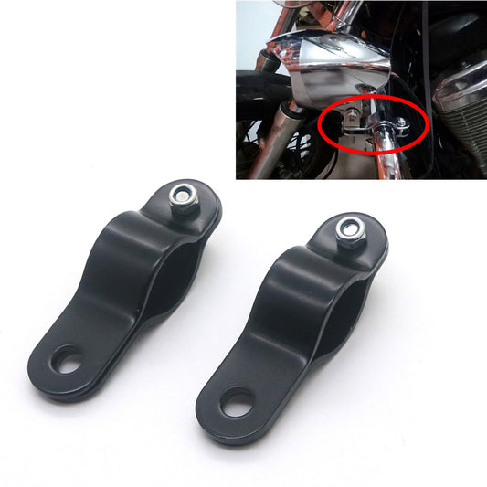 Motorcycle Turn Signal Fog Light Mount Bracket Clamp To Roll Cage Guard Bar Tube Q