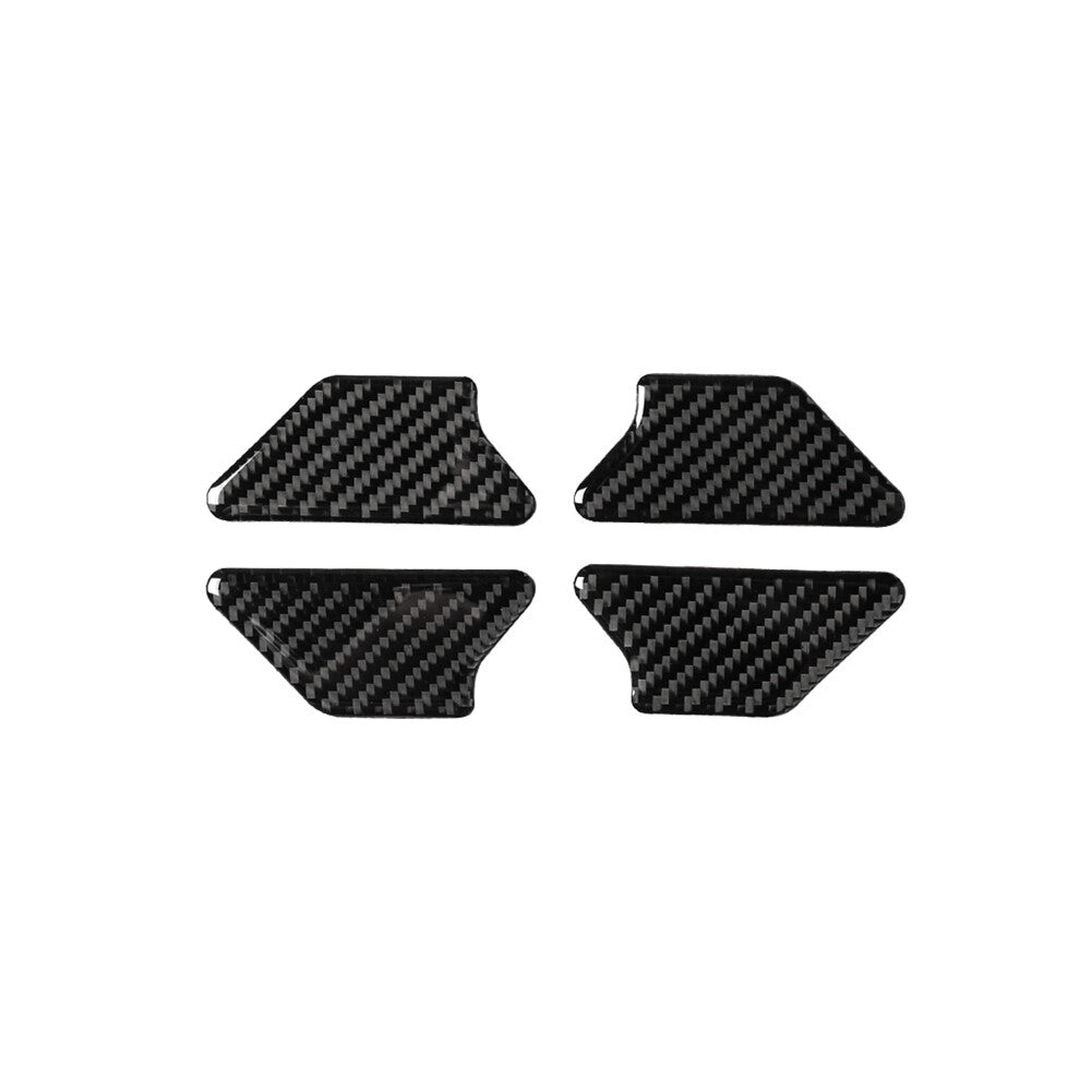 4Pcs Carbon Fiber Inner Door Bowl Panel Cover Trim for VW for Golf 6 MK6 GTI 2008-12