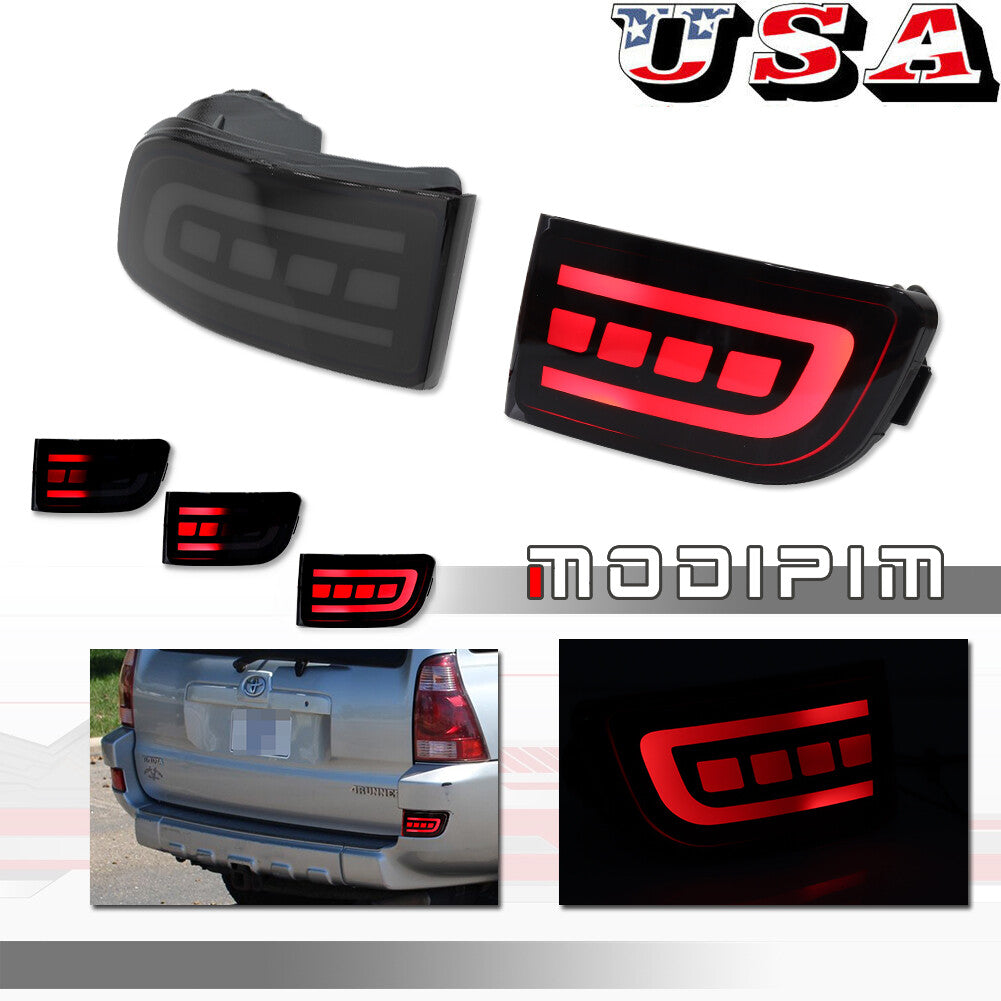 Suitable for 4Runner 03-05 Prado 02-09 Smoke LED Rear Bumper Brake Light Signal- v