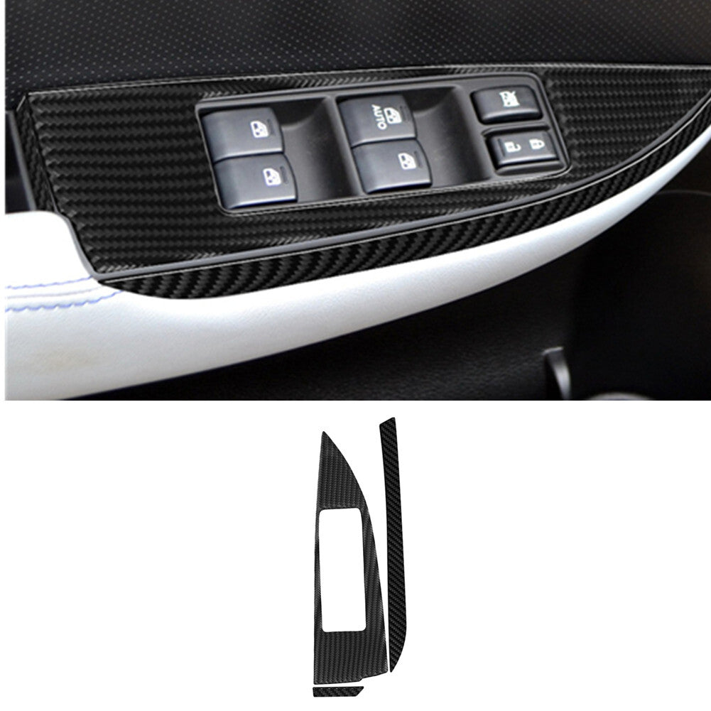 Carbon Fiber CD Player Frame Panel Trim Cover Sticker for Audi A4 S4 2005-2008 v