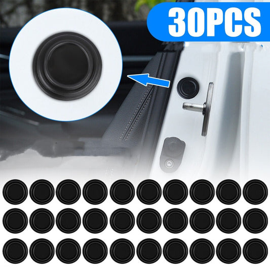 30Pcs Car Door Anti-Shock Absorbing Silicone Pad Auto Absorbing Silent-Gasket