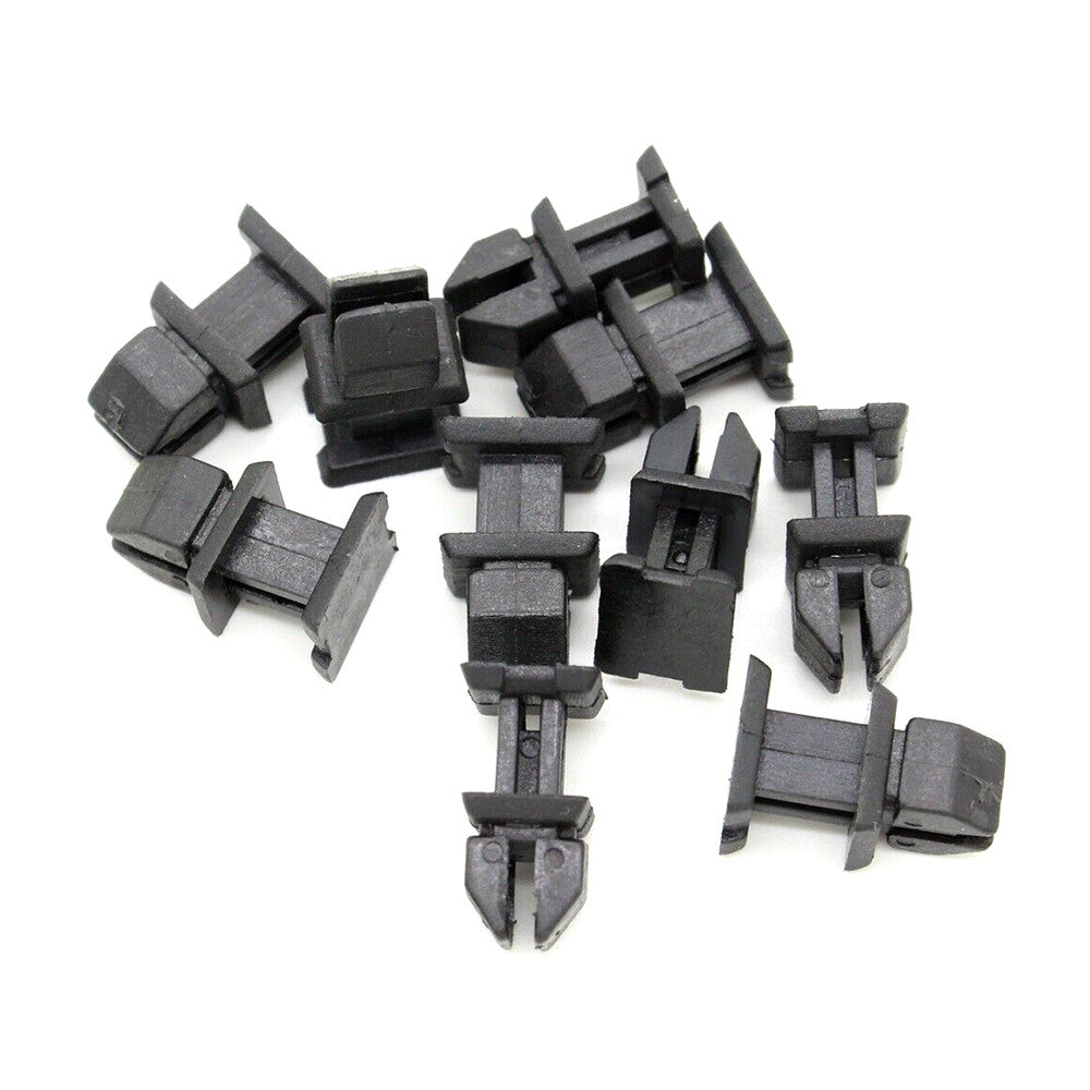 10Pcs Interior Trim Fastener Plate Retainer Clip Black For A B C CL CLK Class