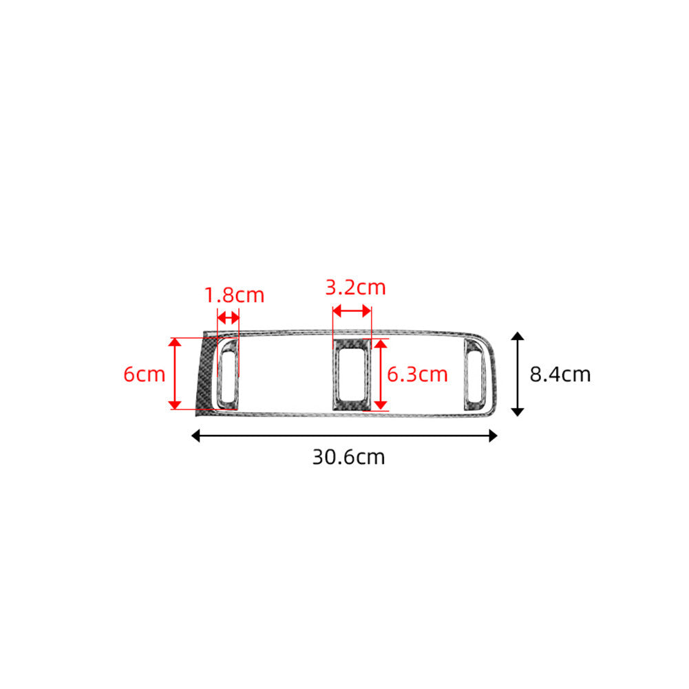 Suitable for Honda for Civic sedan hatchback 2016-2021 glossy black rearview mirror protective cover 2P- v