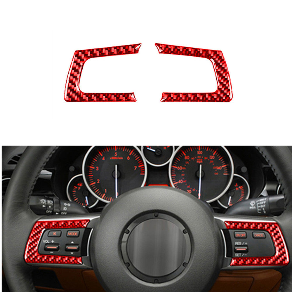 Red Carbon Fiber Fuse Door Cover Frame Cover Trim For Altima 2019-2022 v
