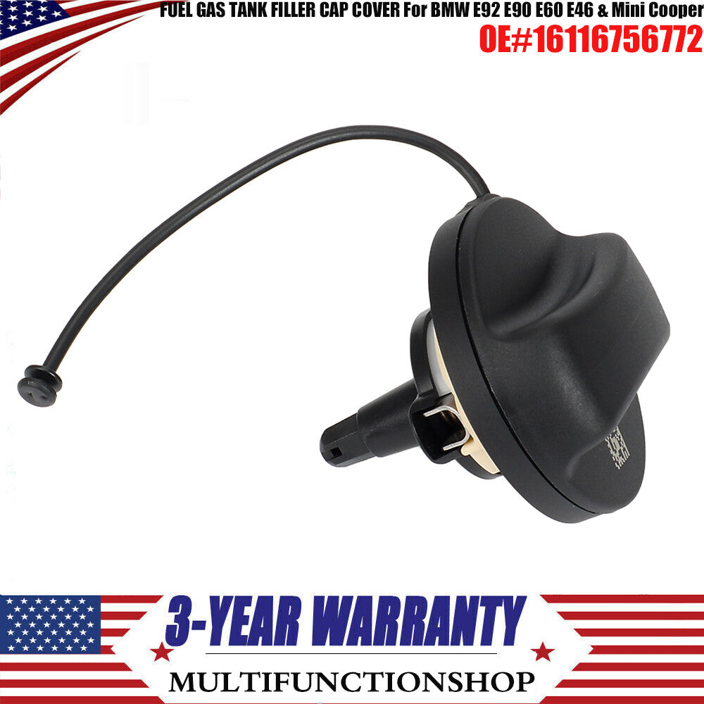 FUEL GAS TANK FILLER CAP COVER 16116756772 for BMW E92 E90 E60 E46 & for Mini Cooper Q