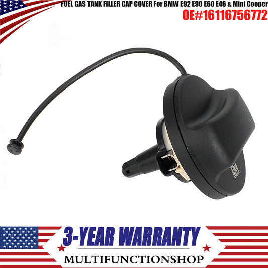 FUEL GAS TANK FILLER CAP COVER 16116756772 for BMW E92 E90 E60 E46 & for Mini Cooper Q
