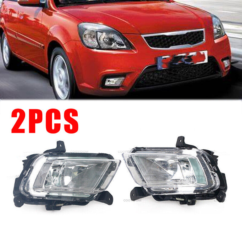1Pair For 2010 2011 2012 for KIA RIO 2Pcs Front Bumper Driving Lamp Fog Lamp