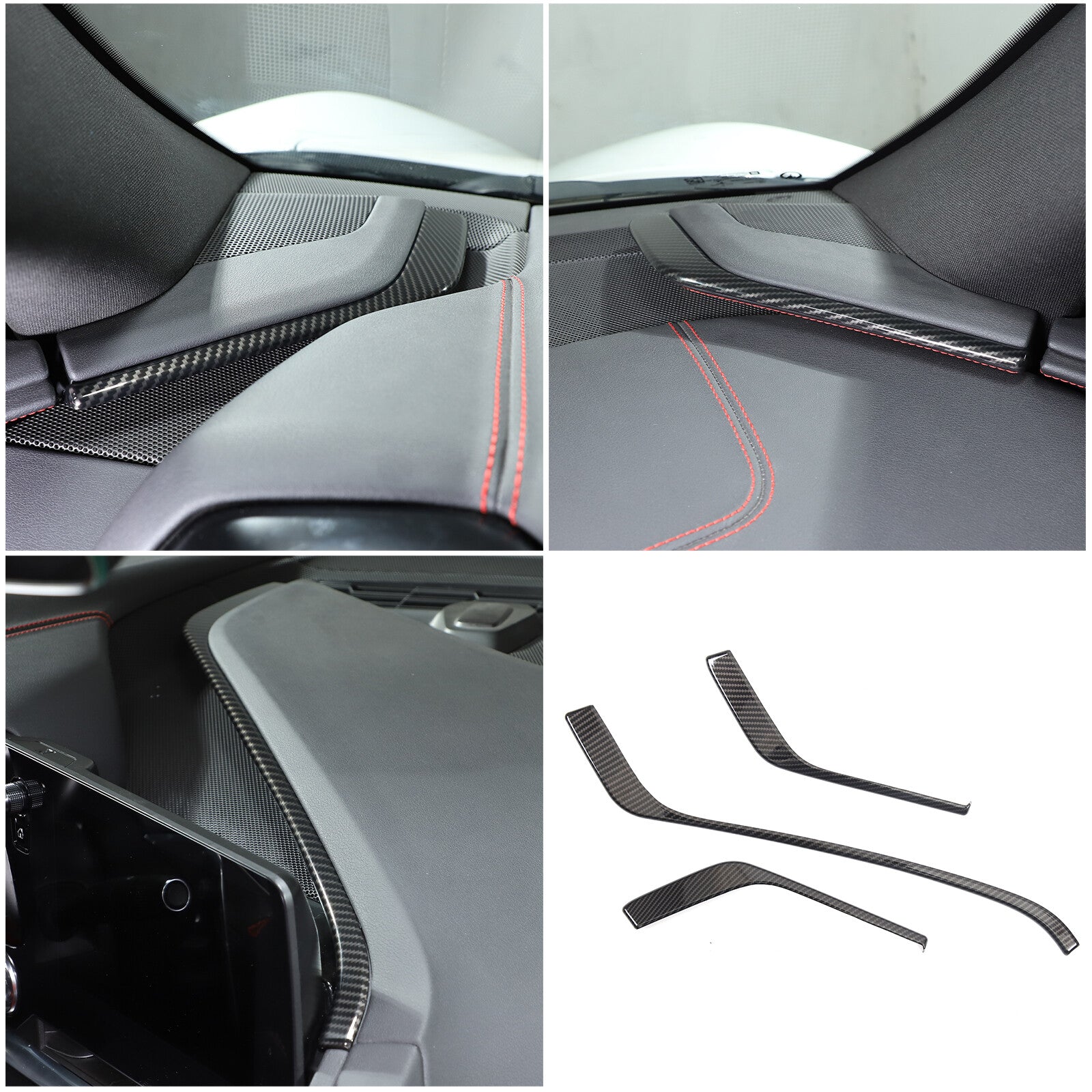 2-Pack ABS Gloss Black Front Fog Light Trim Ring for Hummer H2 2003-2009- v