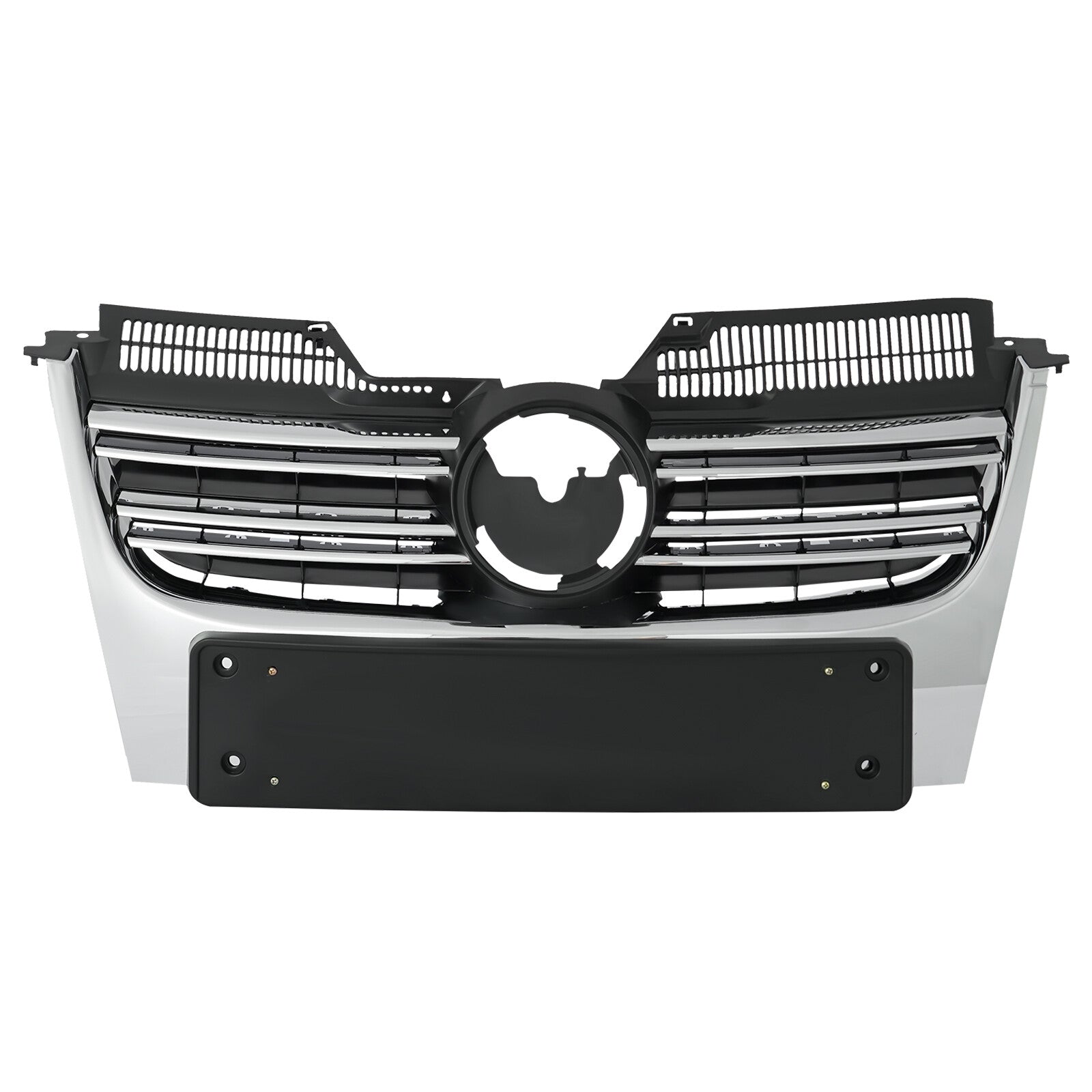 For 2005 - 2010 for VW for Jetta MK5 Sedan Front Upper Grille for CHRome Trim - v
