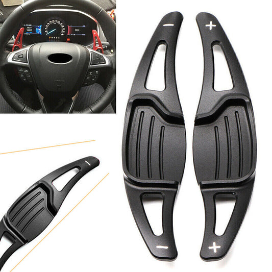 Steering Wheel Shift paddle Shifter Extension Fit for Ford Mondeo Taurus Edge Black