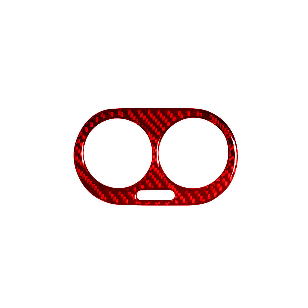 2X Carbon Fiber Top Of Steering Wheel Cover Trim For 718 2016-2022 v