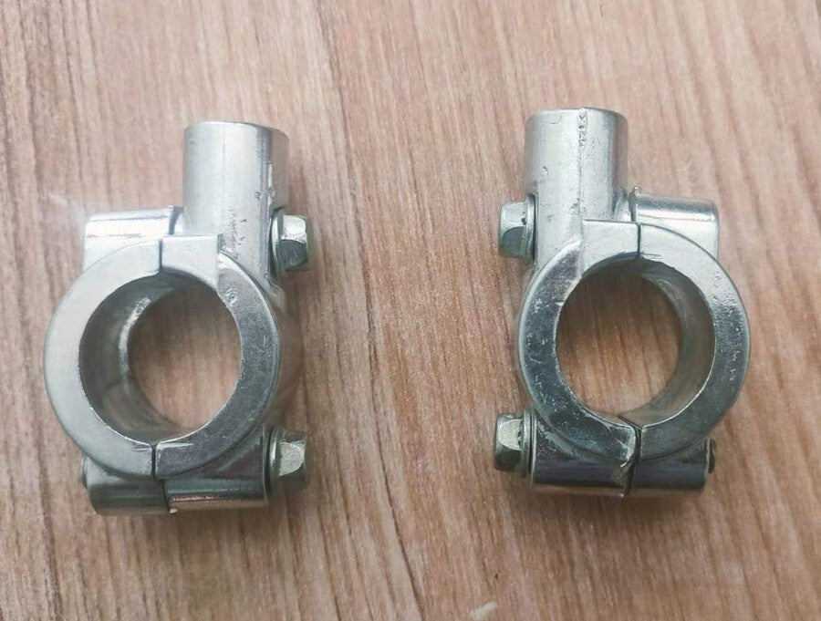 8MM Mirror Mount Bracket Clamps Dirt Bike ATV Z50 Motorcycle Scooter 22MM silver