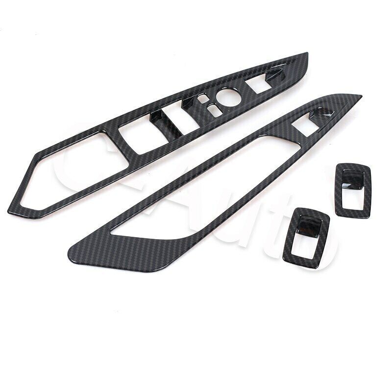 for BMW X5 F15 2014 - 18 4-piece carbon fiber window button armrest switch cover trim