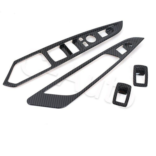 for BMW X5 F15 2014 - 18 4-piece carbon fiber window button armrest switch cover trim