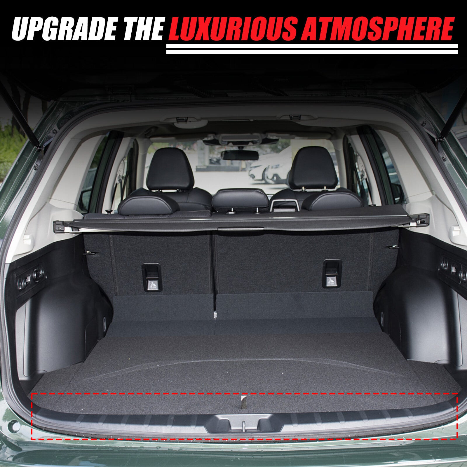 Steel inner rear bumper protector for Subaru Forester 2024-25, Black. n